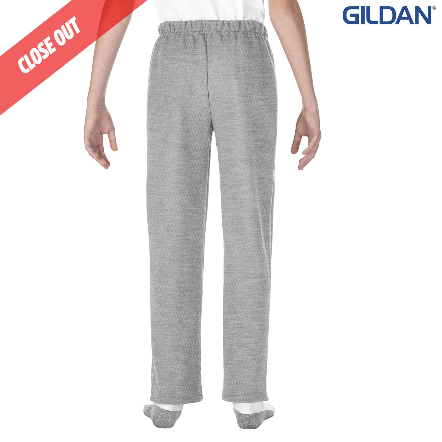 18400B Gildan Heavy Blend Youth Open Bottom Sweatpants