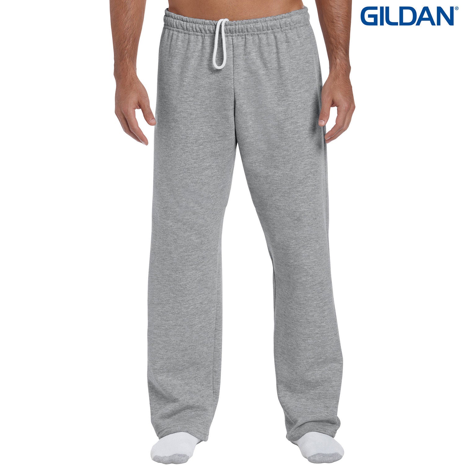 Open bottom sweatpants sale