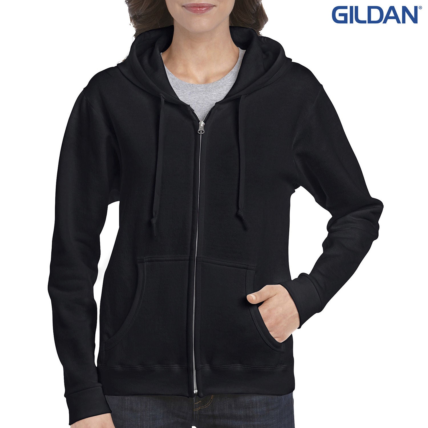 Gildan women's zip hoodie best sale